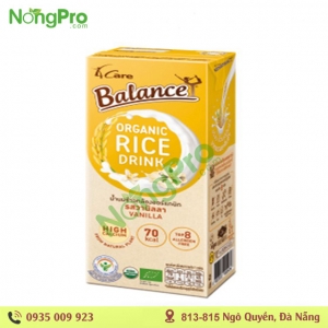 Sữa gạo hữu cơ vị Vani 4Care Balance 180ml - Lốc 3 hộp