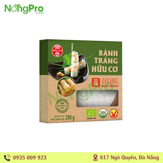 Bánh tráng hữu cơ Bích Chi 200g