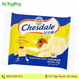 Phô mai lát Chesdale vị tự nhiên 250g