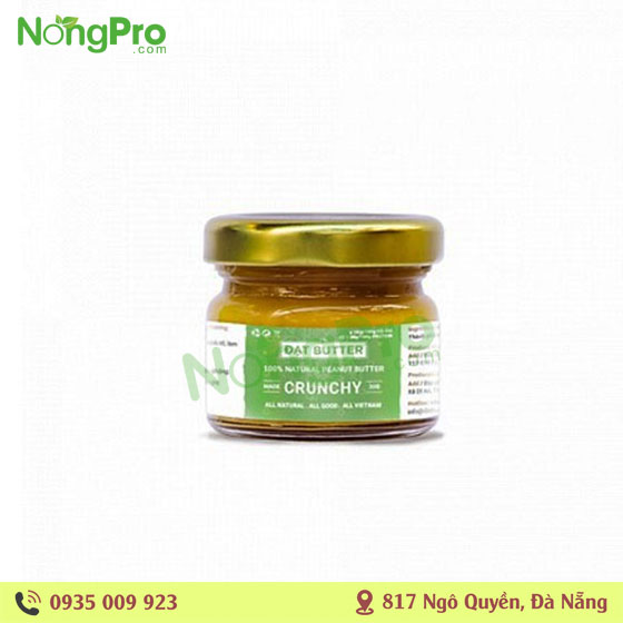 Bơ đậu phộng nguyên chất hạt Đạt butter 30g