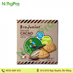 bánh ăn dặm hữu cơ cho bé vị cacao 100g