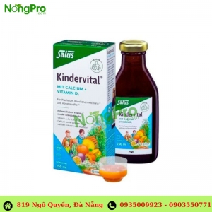 Dung dịch bổ sung Canxi và vitamin D3 hữu cơ Kindervital Đức 250ml