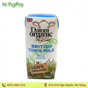 Sữa hữu cơ nguyên kem Daioni 200ml