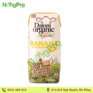 Sữa hữu cơ tách béo Vị chuối Daioni 200ml