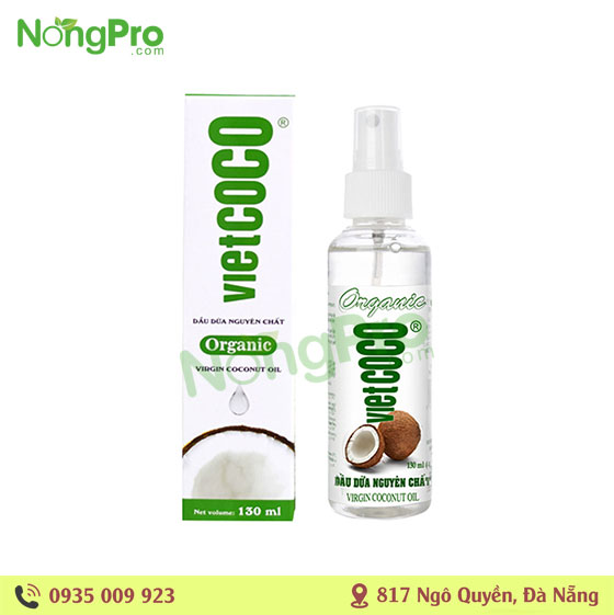 Dầu Dừa Nguyên Chất Vietcoco 130ml