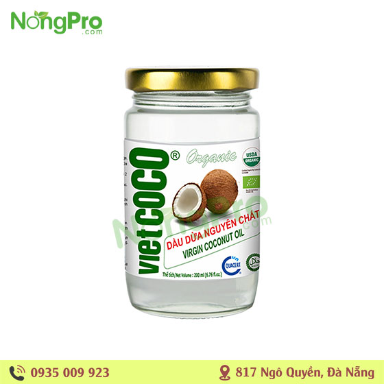 Dầu dừa nguyên chất Vietcoco 200ml