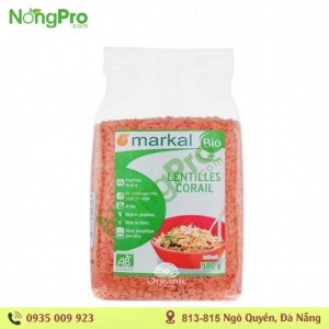 Đậu lăng đỏ hữu cơ Markal 500gr