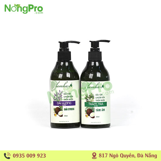 Dâu Tắm & Ngâm Bồn Thiên Nhiên Tràm Trà & Oải Hương Lamha 290ml