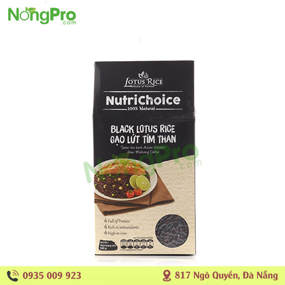 Gạo lứt tím than - Black Lotus Rice 500g