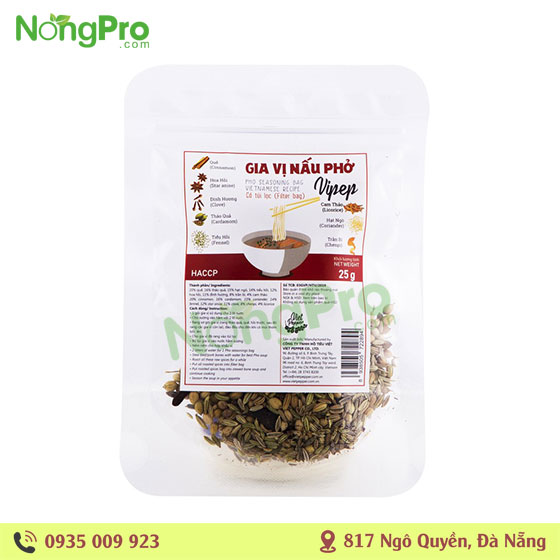 Gia vị nấu Phở Vipep 25g