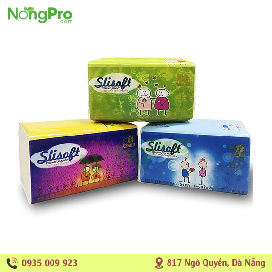 Giấy Ăn Slisoft tissues 450 sheets