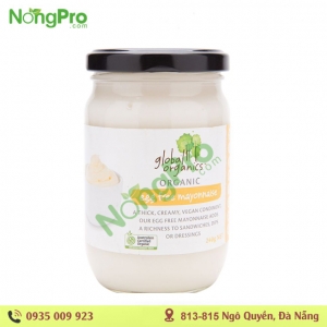 Sốt Mayonnaise Hữu Cơ Không Trứng Global Organics 240g