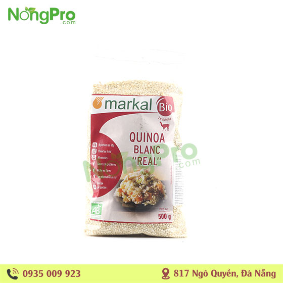 Hạt diêm mạch Quinoa trắng hữu cơ Markal 500g