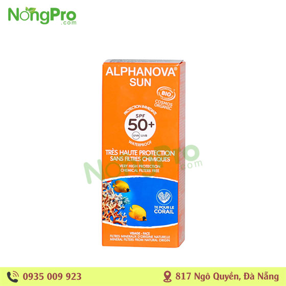 Kem chống nắng hữu cơ Alphanova Sun 50g