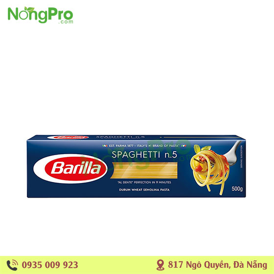 Mì Spaghetti n.5 Barilla Ý 500g