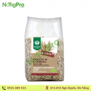 Ngũ Cốc Hỗn Hợp 5 Loại Hạt Hữu Cơ Cán Dẹp 500g ProBios Organic 5 WholeGrain Flakes