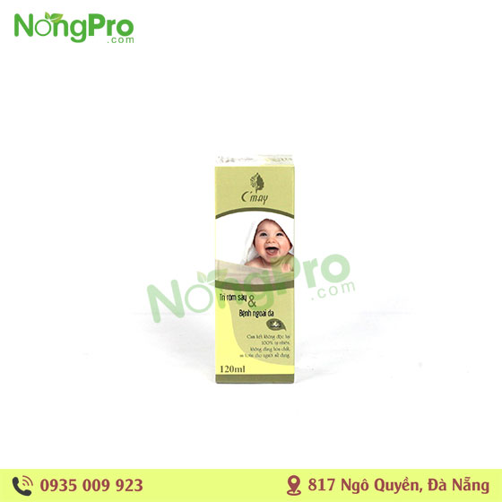 Nước tắm em bé trị rôm sảy và bệnh ngoài da C'may 120ml