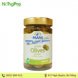 Trái Olive Xanh hữu cơ Mani (đã tách hạt)