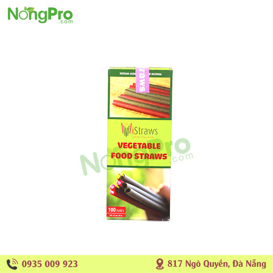 Ống hút thực phẩm rau củ quả iStraws 100 ống