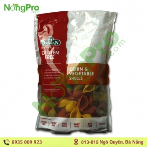 Nui xoắn vỏ sò bắp và rau củ Orgran 250g