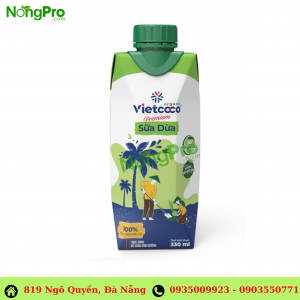 Sữa dừa hữu cơ Vietcoco Organic 330ml