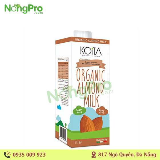 SỮA HỮU CƠ HẠNH NHÂN KOITA almond milk 1L