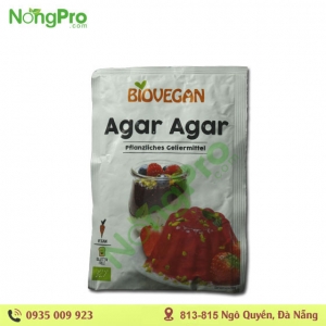 Bột rau câu hữu cơ aga-aga biovegan 30g