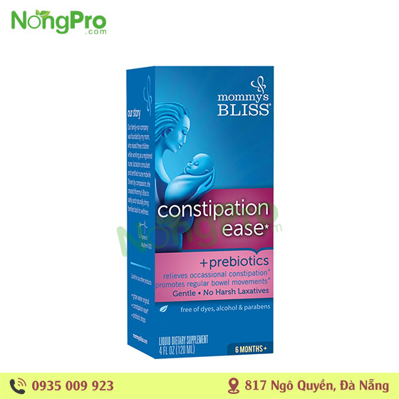 Trị táo bón hữu cơ constipation ease Mommy Bliss