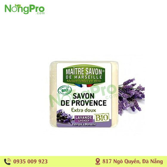 Xà bông tắm hữu cơ Savon De Provence Pháp hương Lavender 99g