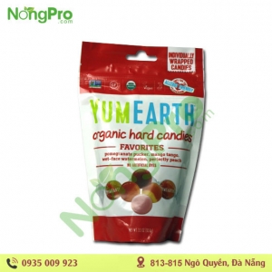 kẹo viên hữu cơ 4 hương vị trái cây