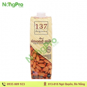 Sữa hạnh nhân nguyên chất không đường 137 Degrees 1l