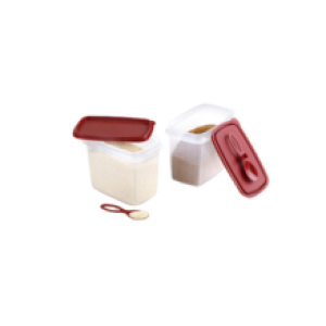 Hộp gia vị Shelf Saver With Spoon Đỏ