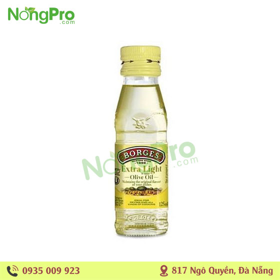 Dầu Olive Nguyên Chất Không Mùi Borges Extra Light 125ml
