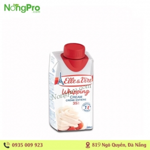kem sữa tươi ELLE & VIRE WHIPPING cream 200ml