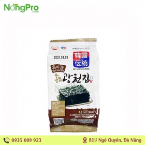 Rong biển ăn liền Solmoi vị tỏi đen 4gr*3