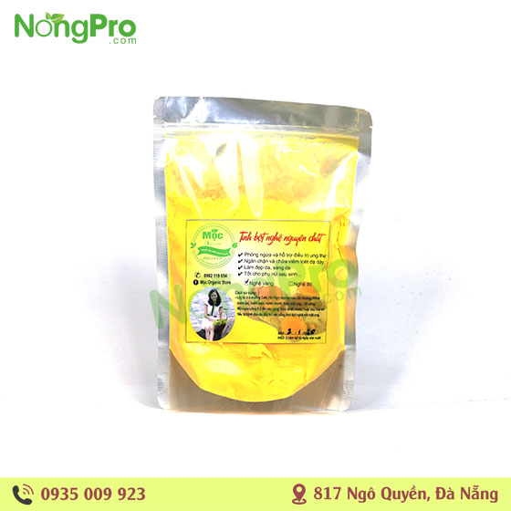 Tinh bột nghệ vàng nguyên chất Mộc Organic Store 500g