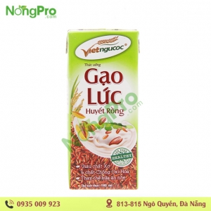 Sữa gạo lứt Huyết rồng vietngucoc 180ml- Lốc 4 hộp