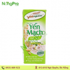 Sữa Yến mạch Hạt sen vietngucoc 180ml- Lốc 4 hộp